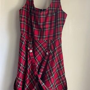 Tripp NYC Plaid Red Dress